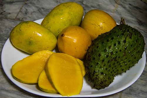 Plate of fruit