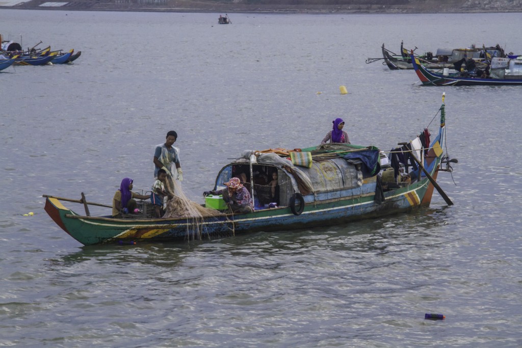 Colorful Cham boat