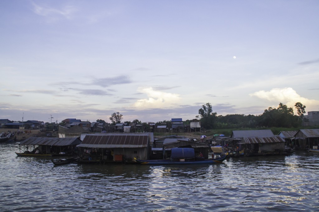 Floating village on the Mekong