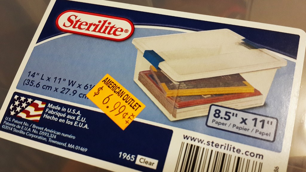 The size box we started was 14" L x 11" W x 6.5".
